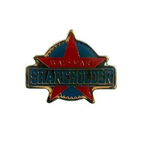 Walmart Wal-Mart Employee Associate Pin Vintage Shareholder Stock Holder Owner